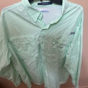 Columbia Bonehead Light Green Shirt